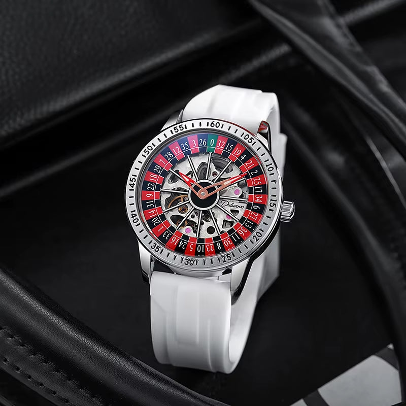 2024 New Business Rotating Dial Men'S Waterproof Sports Watch Fashion Tofly Automatic Mechanical Man Watch